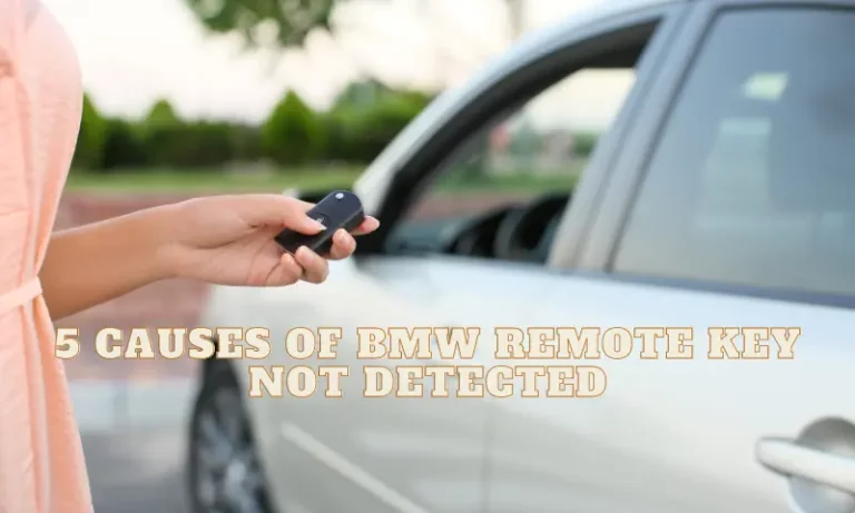 BMW remote key not detected