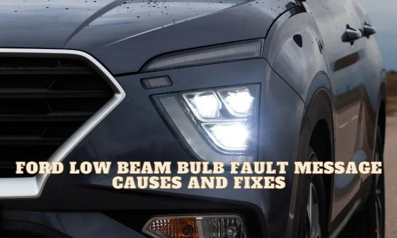 Ford Low Beam Bulb Fault