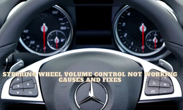 Steering Wheel Volume Control not Working