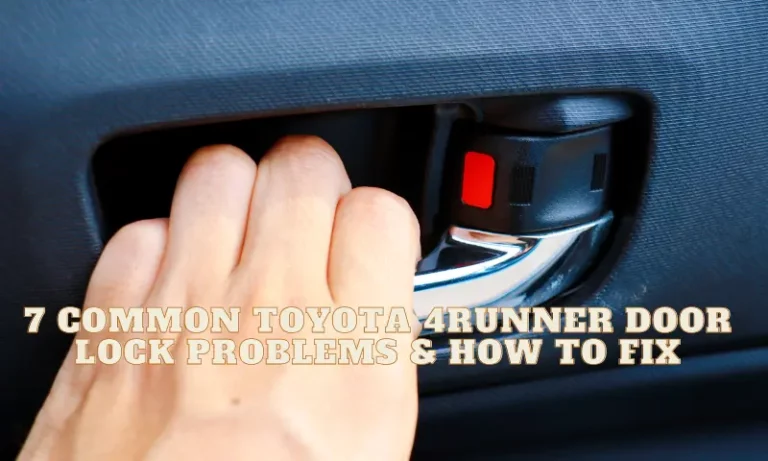 Toyota 4runner Door Lock Problems: How To Fix