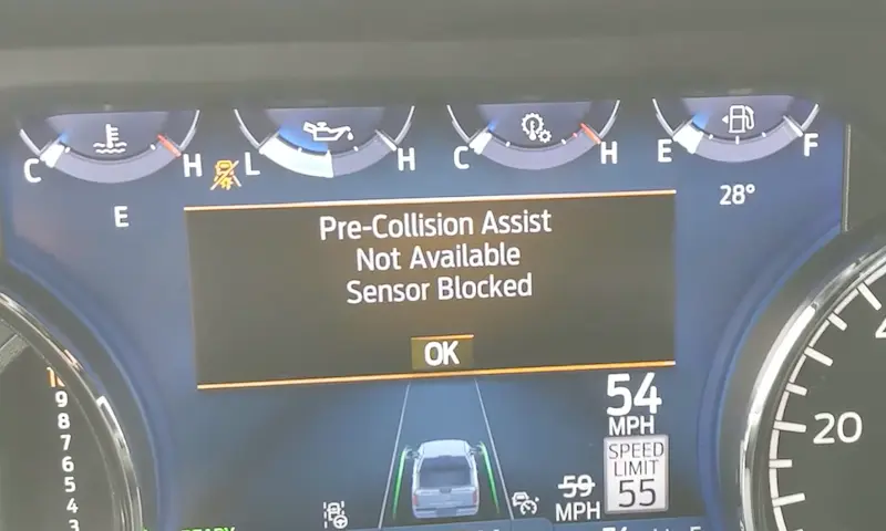 Ford Pre-Collision Assist Not Available