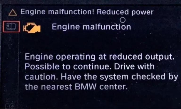 Mini Cooper Engine Malfunction Reduced Power