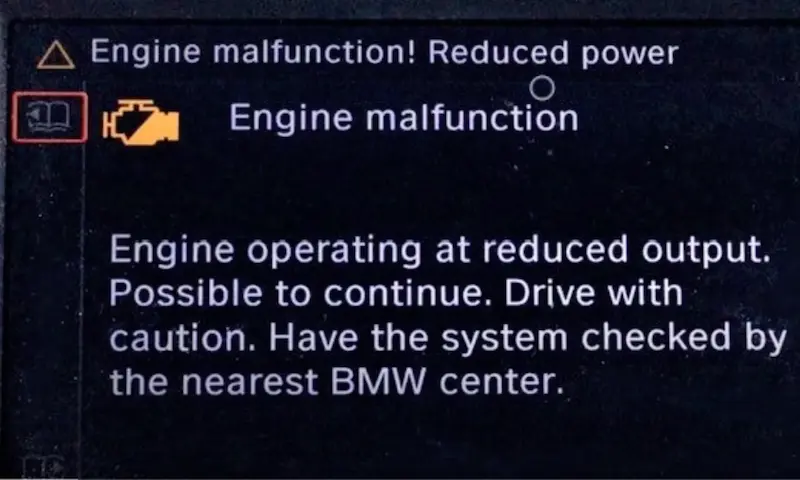 Mini Cooper Engine Malfunction Reduced Power