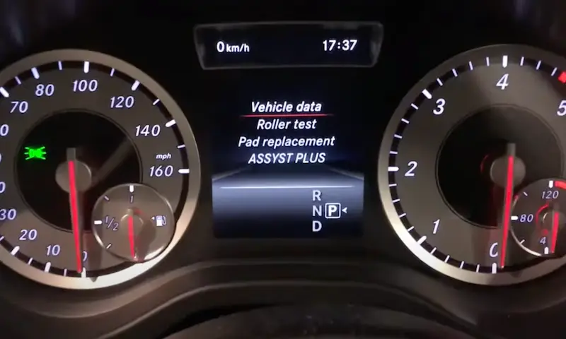 Mercedes Electronic Parking Brake Reset