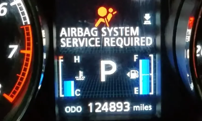 Mitsubishi Airbag System Service Required