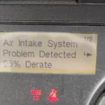 Air Intake System Problem Detected 25% Derate