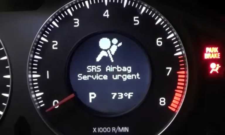 Volvo SRS Airbag Service Urgent Message