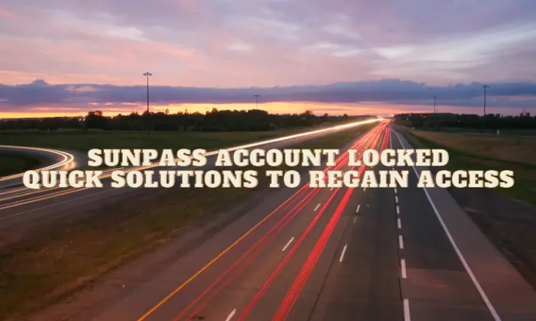 SunPass Account Locked