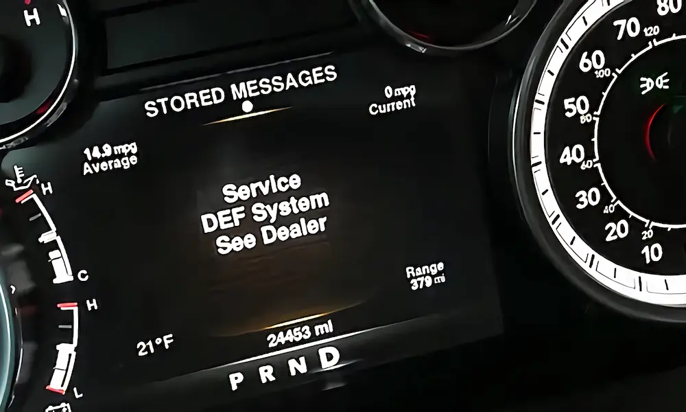 Service Def System See Dealer