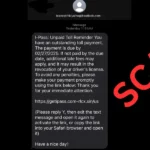 I-PASS Text Scam