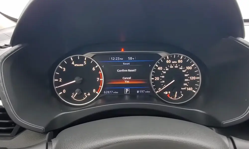 Reset Your Nissan Tire Maintenance Light