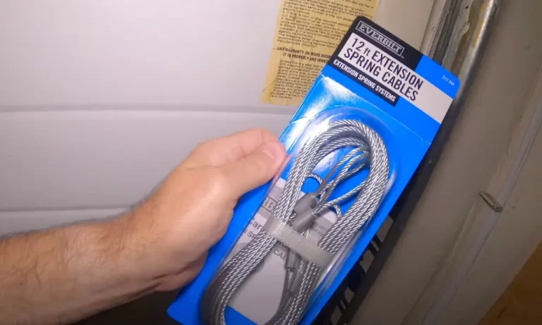 How to Replace Garage Door Spring Cable