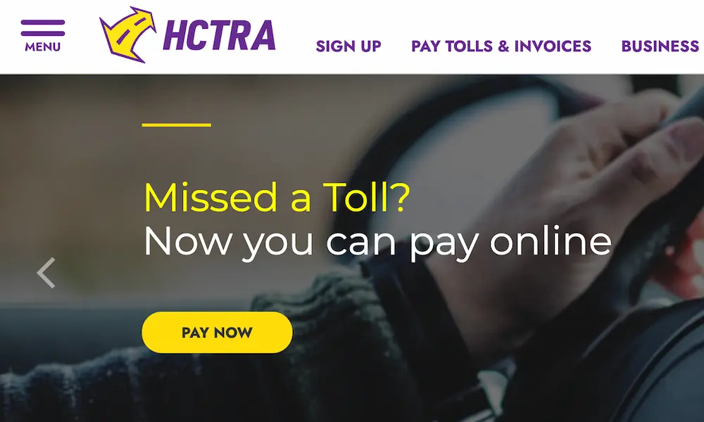 EZ Tag Missed Toll