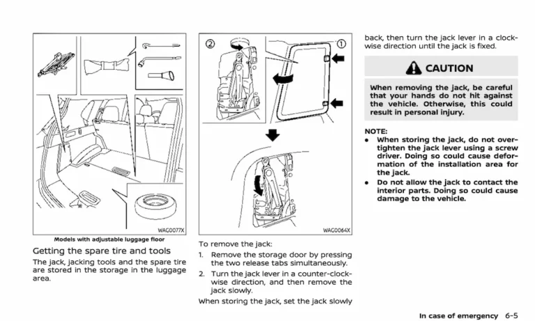 Nissan Rogue Jack Location